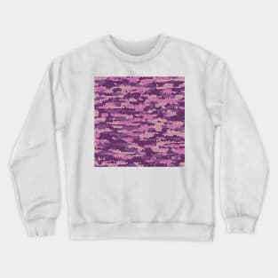 Camo Pattern - Purple Crewneck Sweatshirt